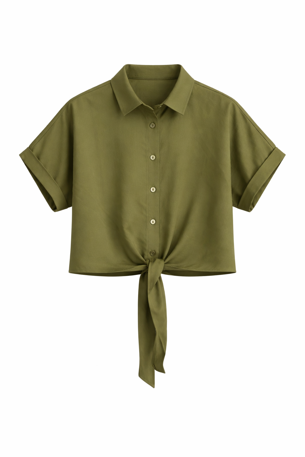 Önü Bağcıklı Gömlek